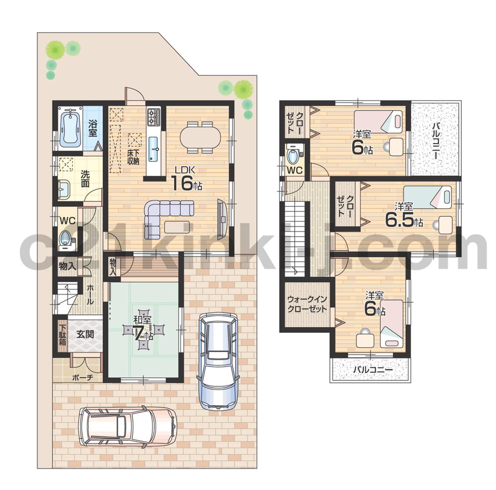 Floor plan. (No. 5 locations), Price 19,800,000 yen, 4LDK, Land area 151.22 sq m , Building area 95.58 sq m