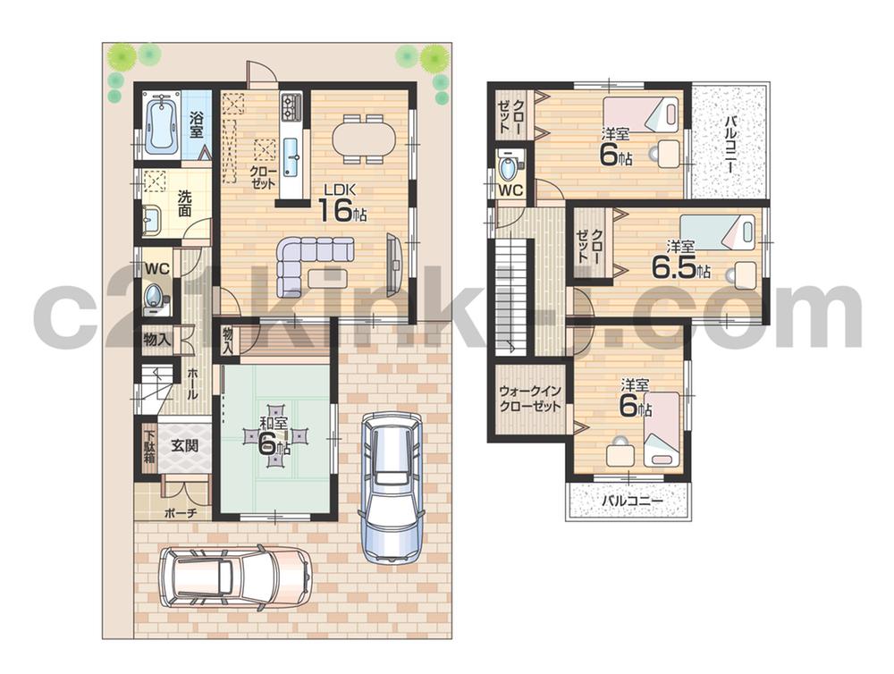 Floor plan. (No. 7 locations), Price 19,800,000 yen, 4LDK, Land area 178.21 sq m , Building area 95.58 sq m