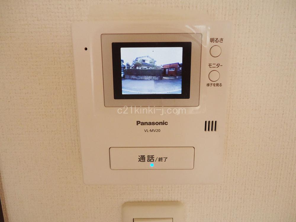 Security equipment. Peace of mind security of the intercom at the color monitor