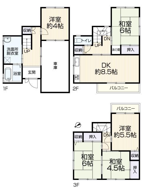 Floor plan. 10.8 million yen, 5DK, Land area 67.8 sq m , Building area 110.83 sq m