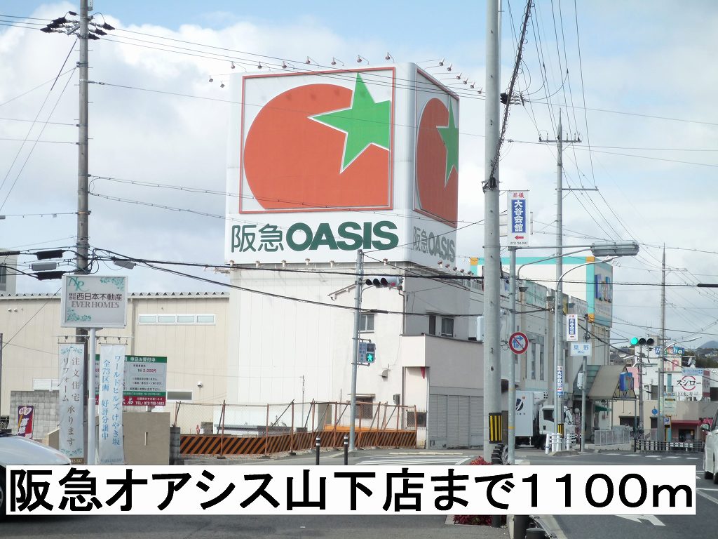 Supermarket. 1100m to Hankyu Oasis (super)