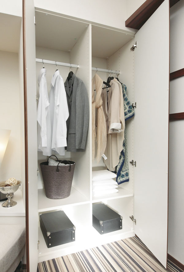 Receipt.  [closet] Adopt a closet that clothing can effectively accommodate the. To produce a clean space (same specifications)