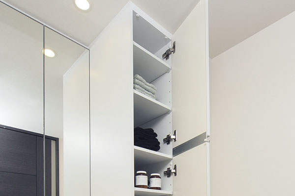 Bathing-wash room.  [Receipt] Installing a storage that can be organized, such as towels and accessories. It has been directing the clean and organized beautiful wash room ※ Gg ・ G ・ Except for the H type (same specifications)