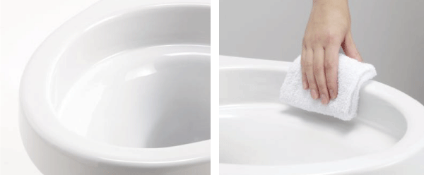 Toilet.  [Sugofuchi] Border back with no smooth shape "Sugofuchi" is, Dirt also quick Hitofuki. Care is simple and comfortable (Description Photos)