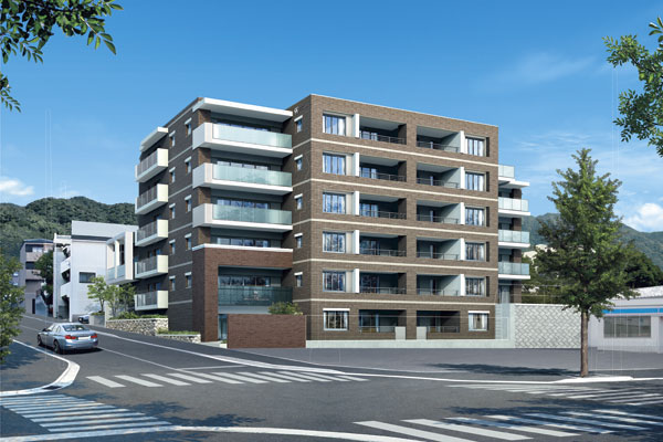 Surrounding environment. Blend into the elegant streets of uptown, This appearance strike a presence and magnificent (Exterior view and a local peripheral illustrations)