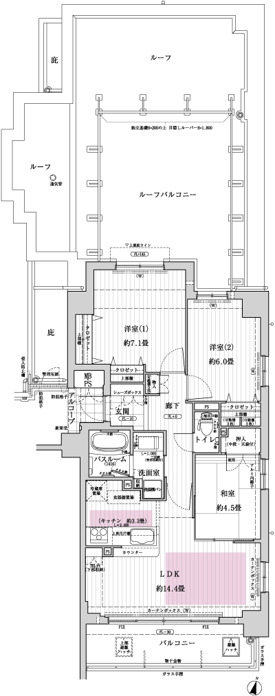 Floor: 3LDK, the area occupied: 71.7 sq m, Price: 39,809,000 yen
