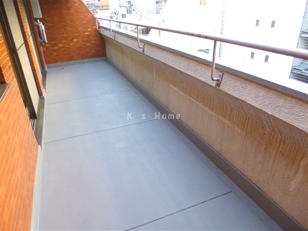 Balcony. Wide balcony