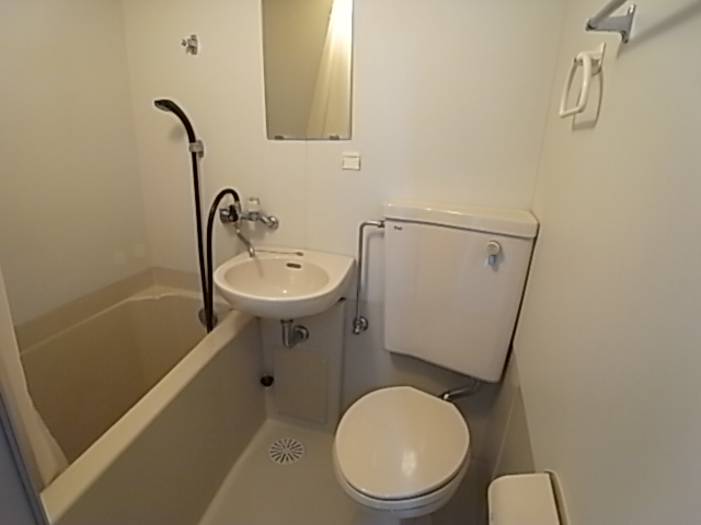 Bath. Toilet and bath is clean is also convenient that it is together