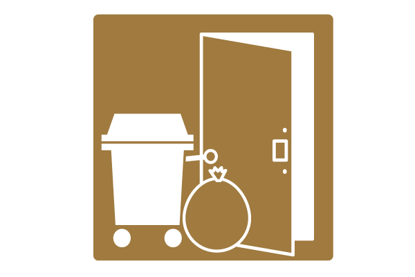Variety of services.  [Garbage collection services] Management staff is recovered if the garbage Oke out in front of the entrance of each residence. And out to the trash yard (PICT) ※ There is a designated collection date and time ※ burnable garbage ・ can ・ bottle ・ PET bottles ・ Carry-out at each other than containers and packaging plastic ※ Please refer to the garbage calendar of distribution at a later date the implementation date and time, etc.