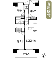 Floor: 2LDK + F, the area occupied: 67.9 sq m, Price: 30.2 million yen
