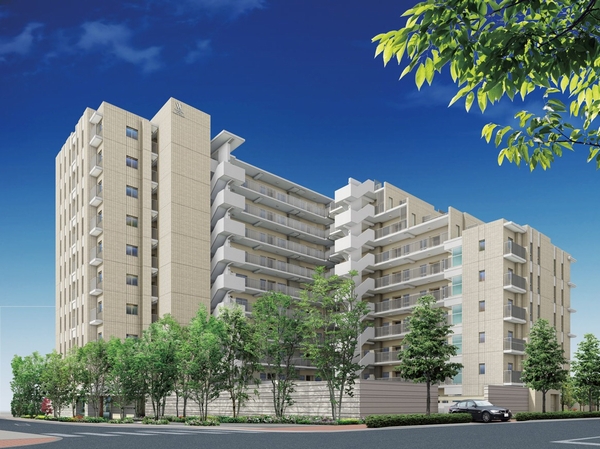 Total 108 House to be born in the highly independent corner lot. Facing south ・ 3LDK is airy plan configuration is also the charm of the center (Rendering)