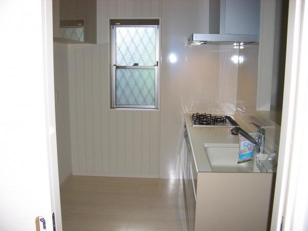 Kitchen. Hanging cupboard on the back