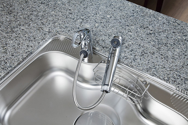 Kitchen.  [Water purifier integrated shower water washing] Water purifier integrated that can switch at hand. Faucet hose is a hand shower specification (same specifications)