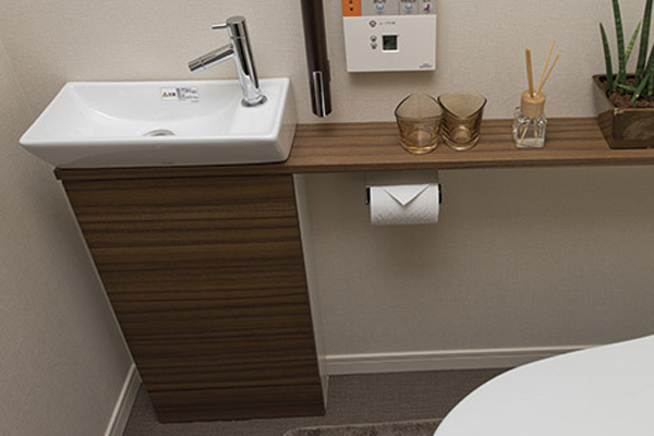 Toilet.  [Hand wash counter] Of course, ease of use, Even in grade feeling and beauty have been consideration (same specifications)