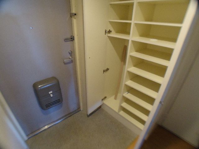 Entrance. It is the front door with a shoe box