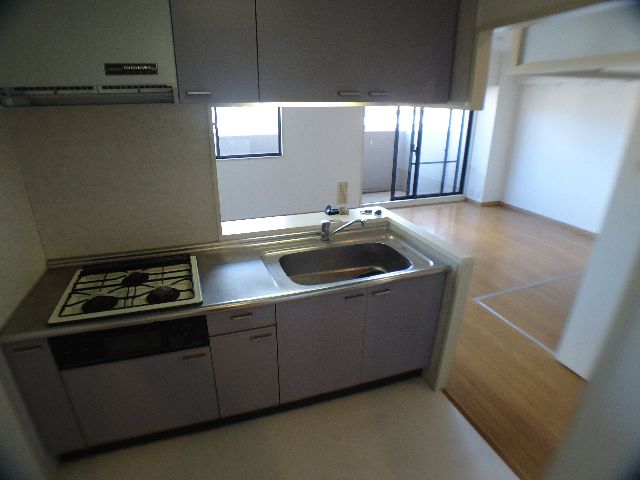 Kitchen. Of 3-neck system Gasukitchin equipped