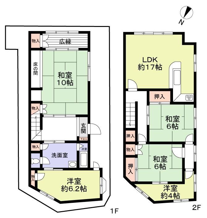 Floor plan. 28.8 million yen, 5LDK, Land area 140.65 sq m , Building area 81.72 sq m