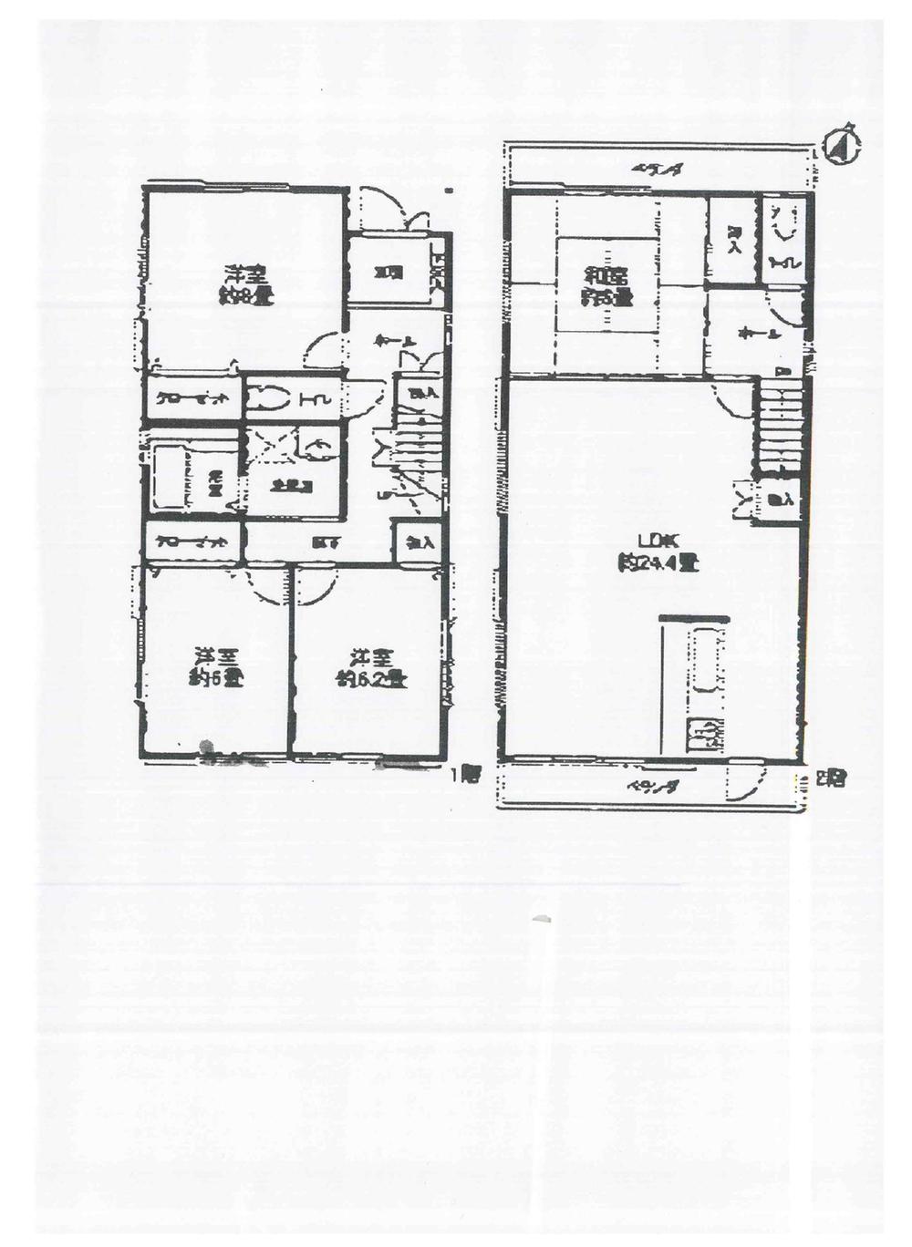Floor plan. 54,800,000 yen, 4LDK, Land area 117.94 sq m , Building area 116.18 sq m