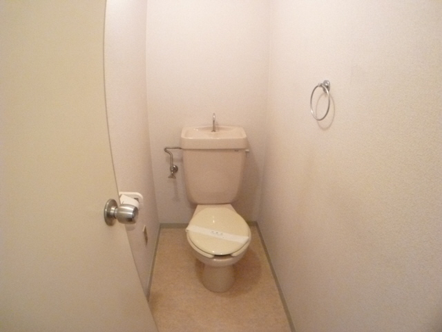 Toilet. In clean water around.