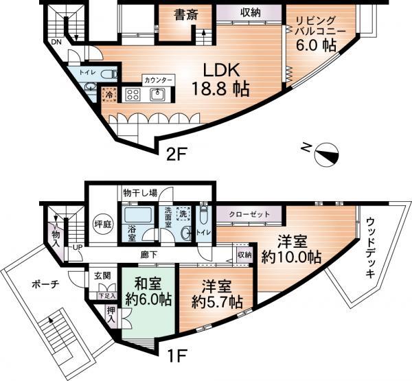 Floor plan. 72 million yen, 3LDK+S, Land area 168.88 sq m , Building area 115.7 sq m floor plan drawings