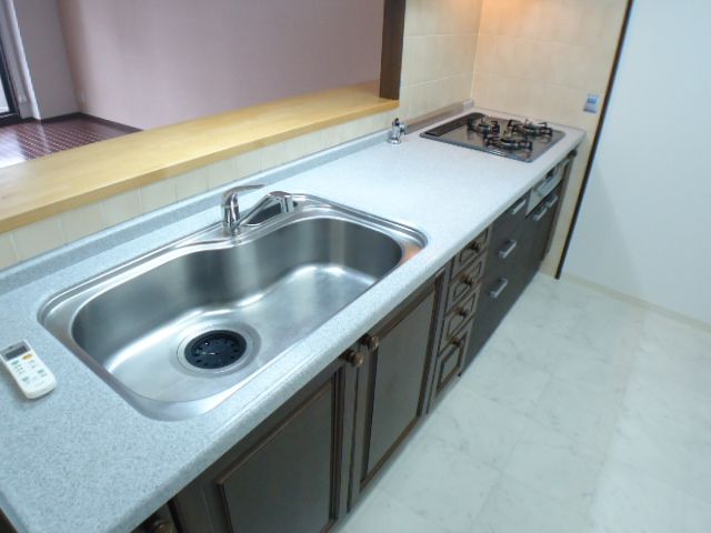 Kitchen. Glass top stove.