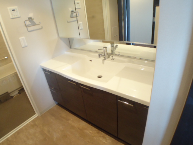 Washroom. Basin space and Yutari.