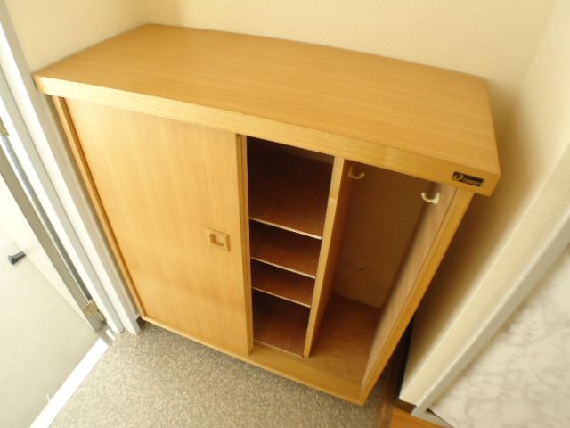 Entrance. Shoes BOX installation completed.