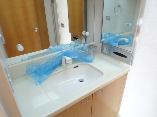 Washroom. Wash basin with a profound feeling