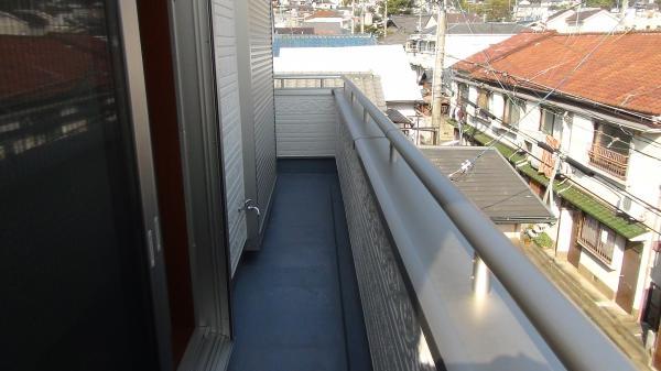 Balcony. Wide balcony