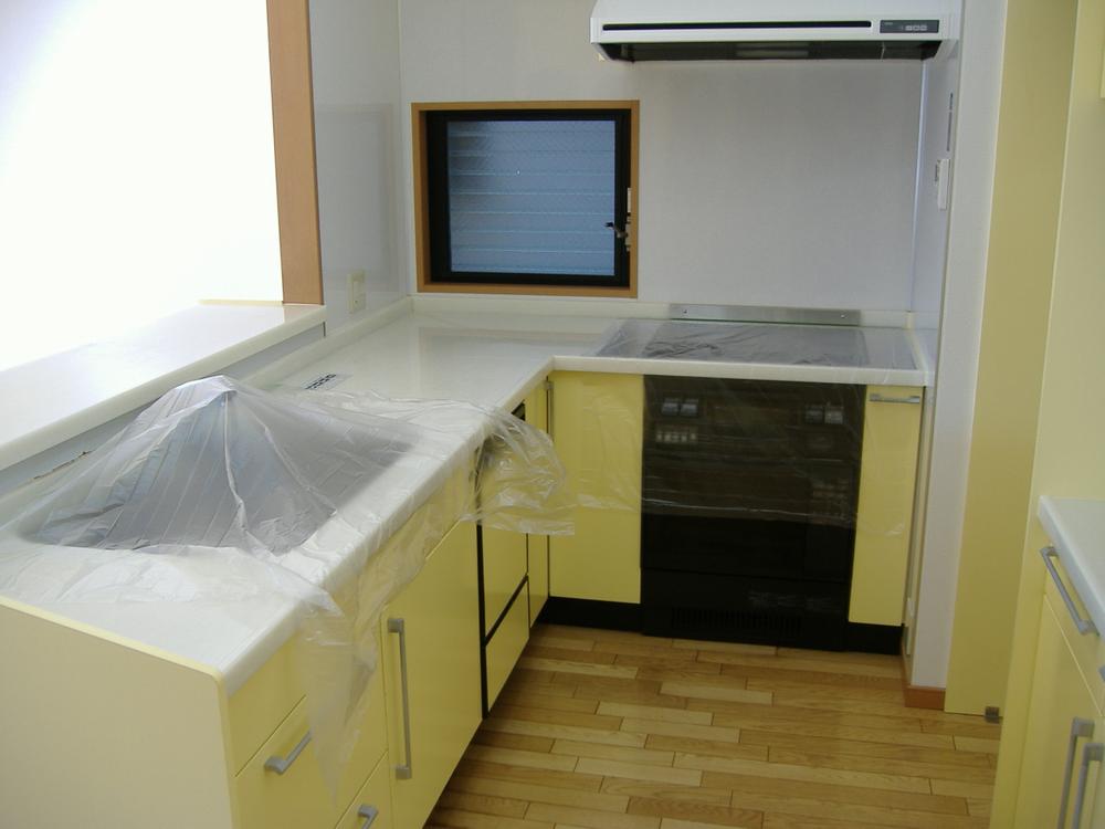 Kitchen. L-shaped side system Kitchen.