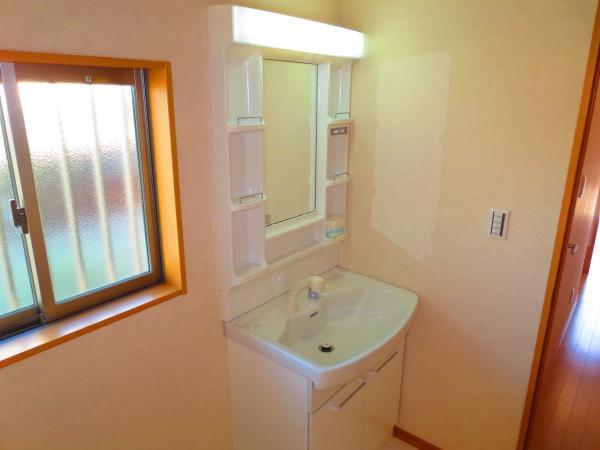 Wash basin, toilet. I can shampoo wash basin. 