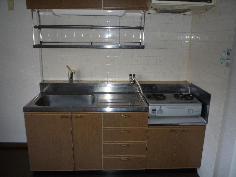Kitchen. Gas stove installation