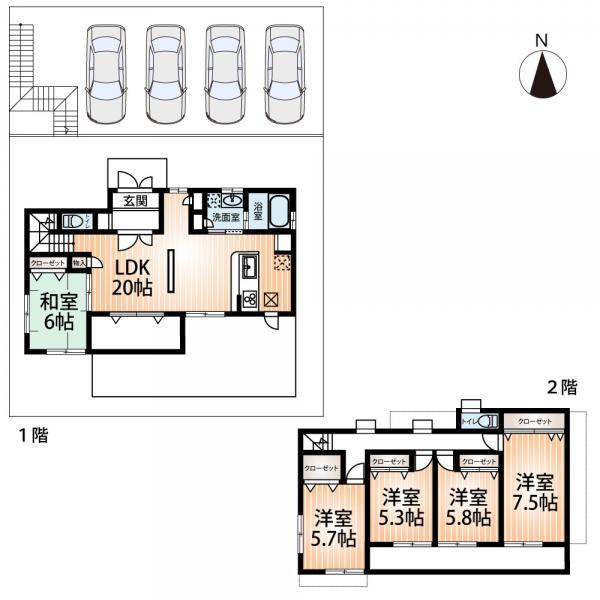Floor plan. 29 million yen, 5LDK, Land area 296.84 sq m , Often building area 122.55 sq m anyway room.  You may not know what to do to reverse.