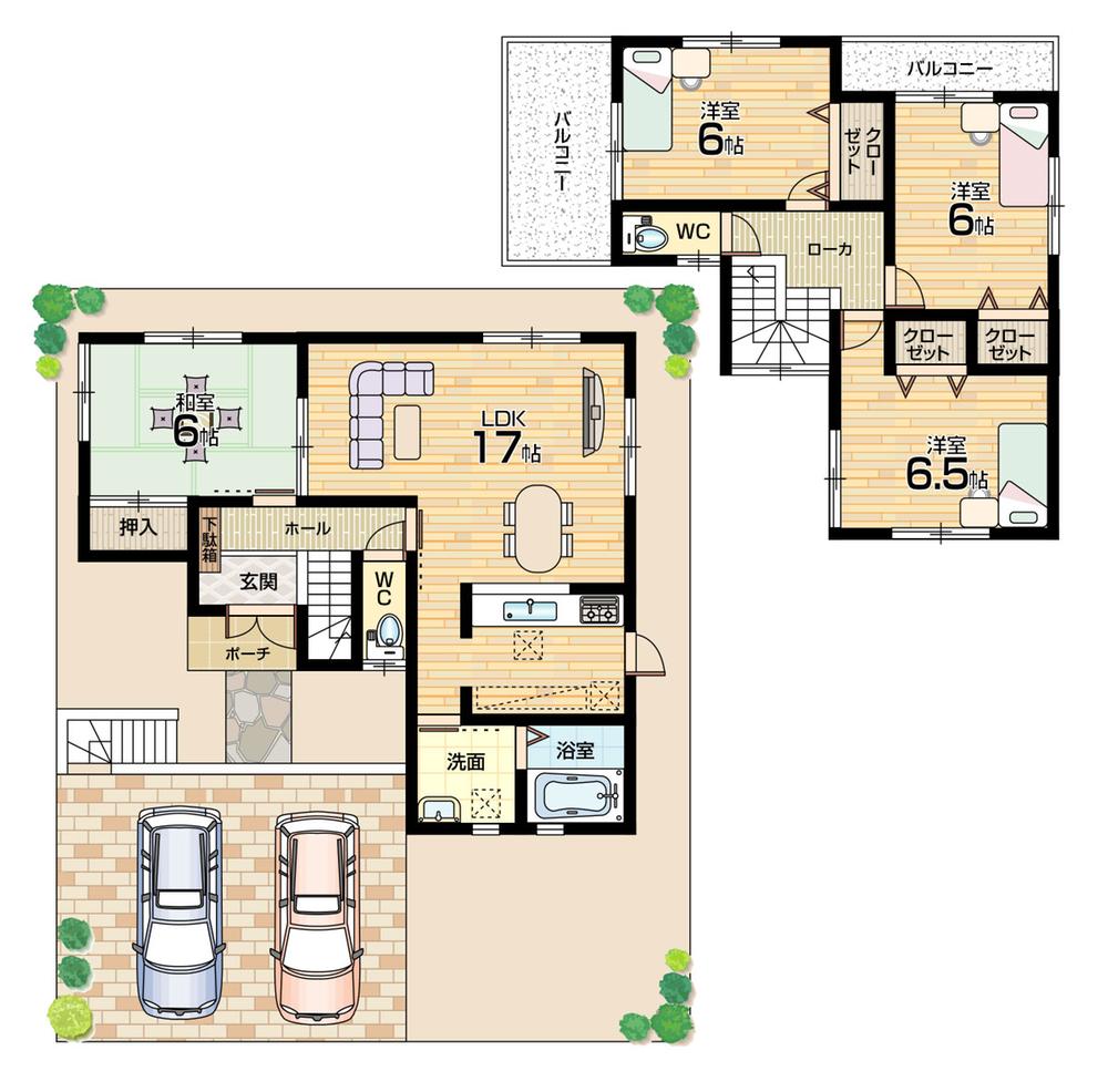 Floor plan. 21,800,000 yen, 4LDK, Land area 171.64 sq m , Building area 95.58 sq m floor plan