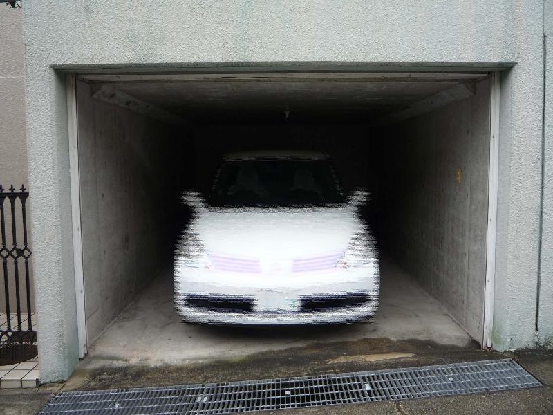 Parking lot. Garage digging