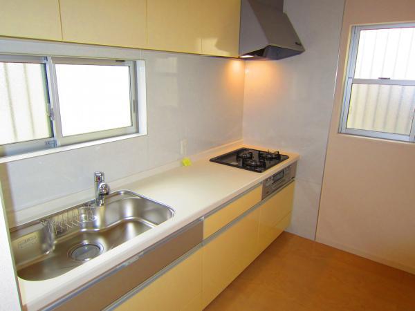 Kitchen. Happy mom kitchen is independently