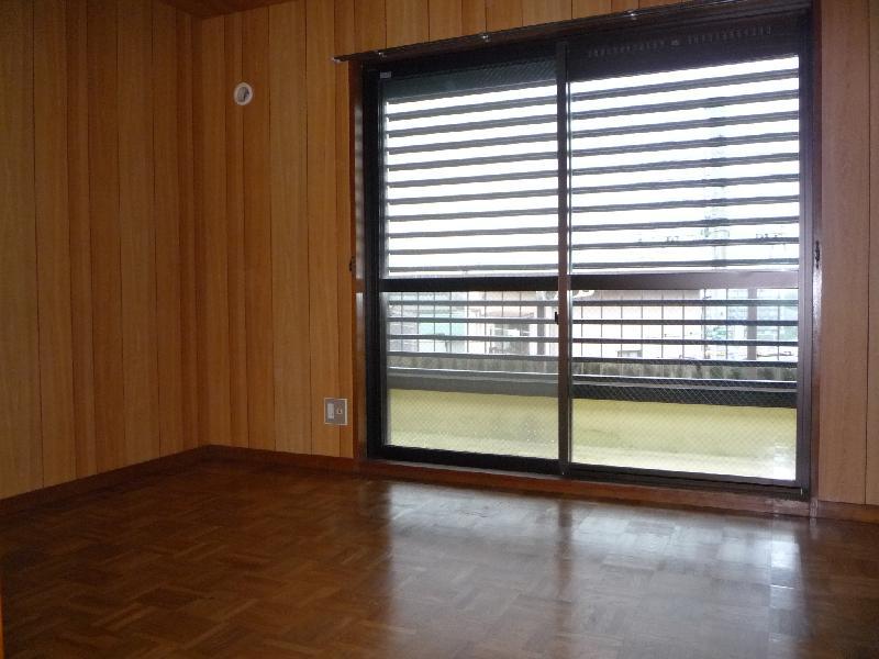 Living and room. Electric shutter