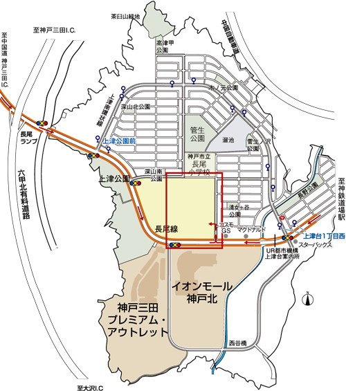 Local guide map. Local guide map (for more information, such as a sales center compartment ・ Please refer to the floor plan page)