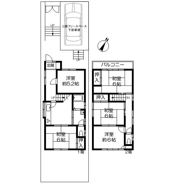 Floor plan. 14.8 million yen, 5DK, Land area 109.41 sq m , Building area 82.62 sq m