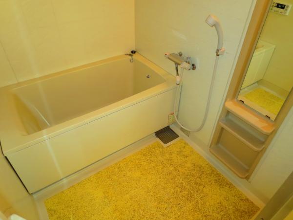 Bathroom. Comfortable bath time in a wide bathroom