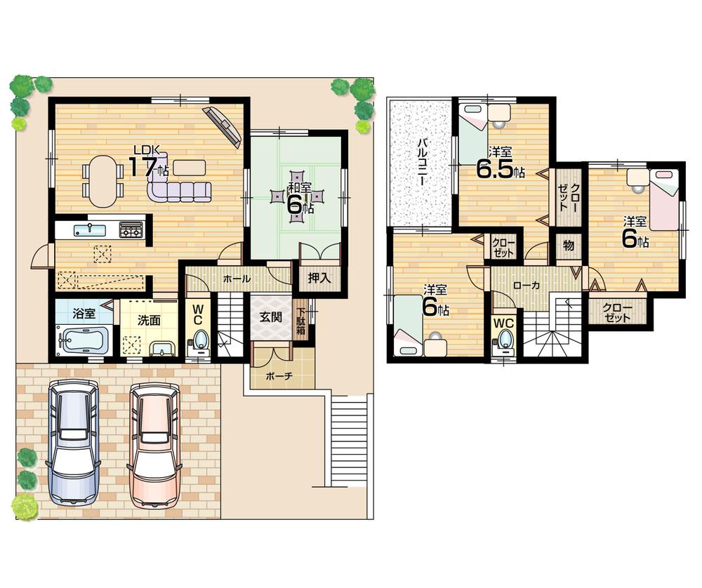 Floor plan. 20.8 million yen, 4LDK, Land area 165.27 sq m , Building area 95.58 sq m   [No. 1 destination] 