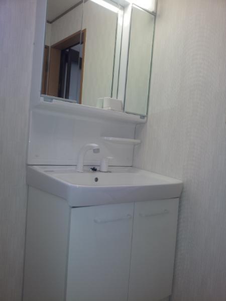 Wash basin, toilet. Washstand photo