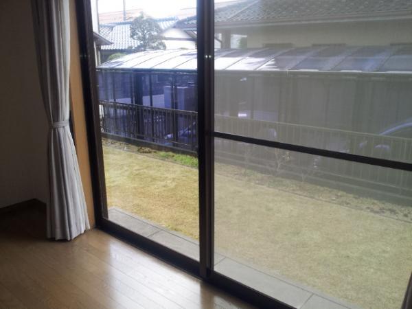 Garden. Garden photo as seen from the living room