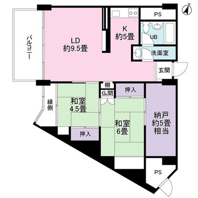 Floor plan. There is a floor heating equipment!