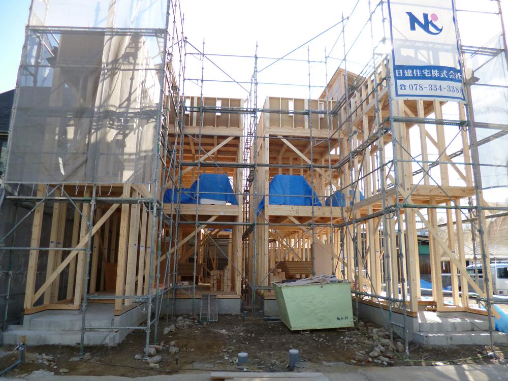 Local appearance photo.  ◆ A No. B No. Was completion of framework ◆  Local (December 17, 2013) Shooting