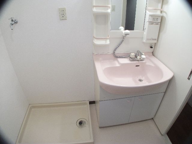 Washroom. Washbasin & amp; amp; washing machine Storage