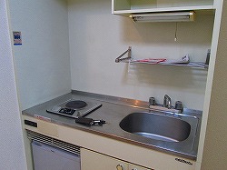 Kitchen. Mini fridge had made already.