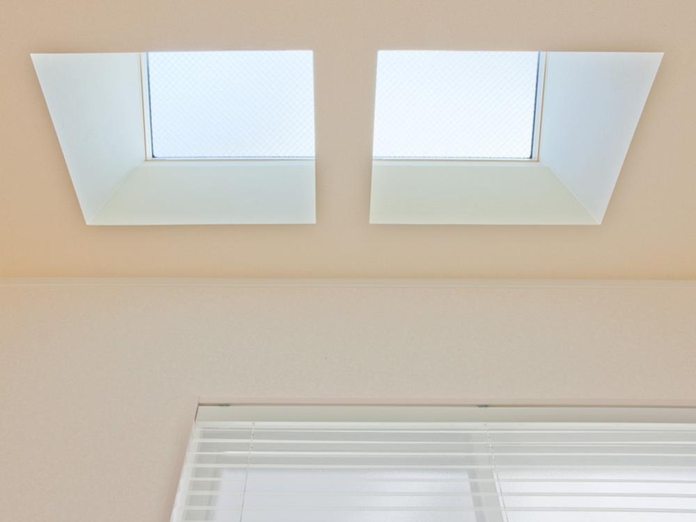 Non-living room. Japanese-style room ceiling has skylights.