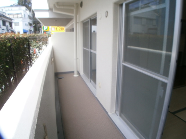 Balcony. Living side is a wide balcony.