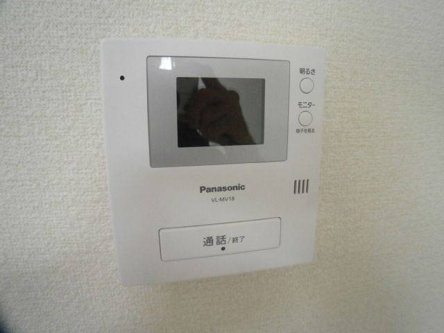 Security. TV monitor phone visitors can be seen